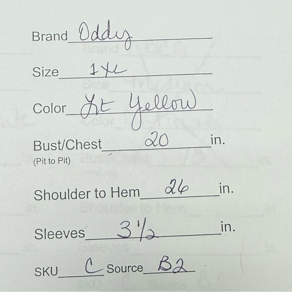 Oddy Light Yellow Eyelet Flutter Sleeve Blouse XL Boho Cottagecore Top - Picture 9 of 9